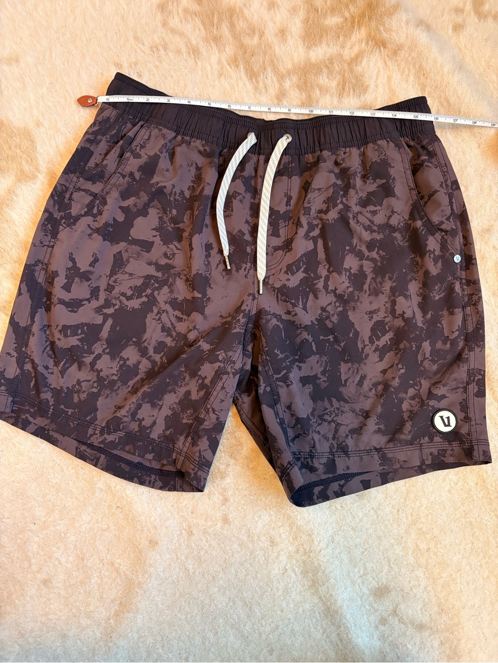 Vuori Purple Lined Shorts 7 inch